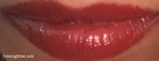 Lip Swatch Clarins Joli Rouge Cedar Red #700 (picture taken indoor)
