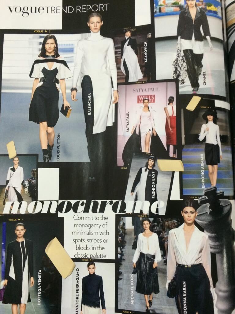 Inspiration On The Monochrome Palette - Page 247, September Edition Of Vouge India