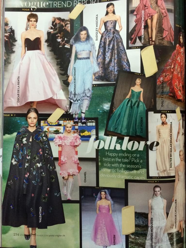 Inspiration For The Gown - Vouge India September Edition, page 234