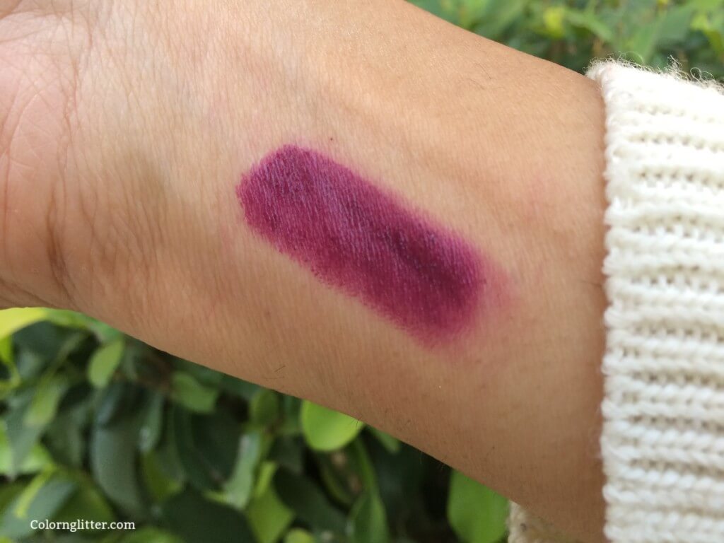 Swatch of Inglot Berry Collection Lipstick #293